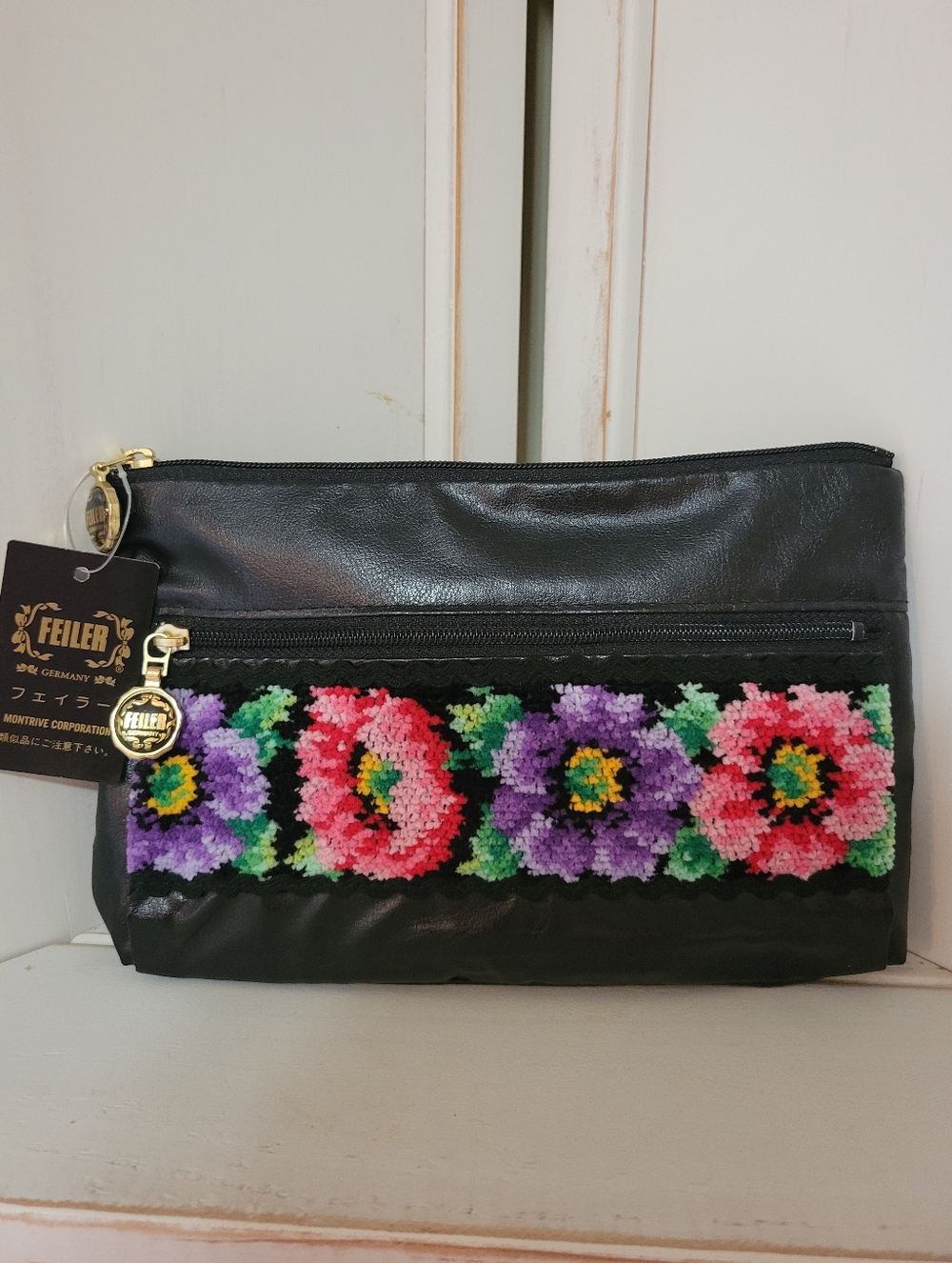 Vintage Feiler Germany Cosmetic Pouch